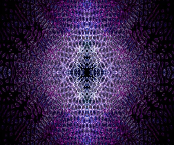 Symmetric abstract pattern representing focused energy